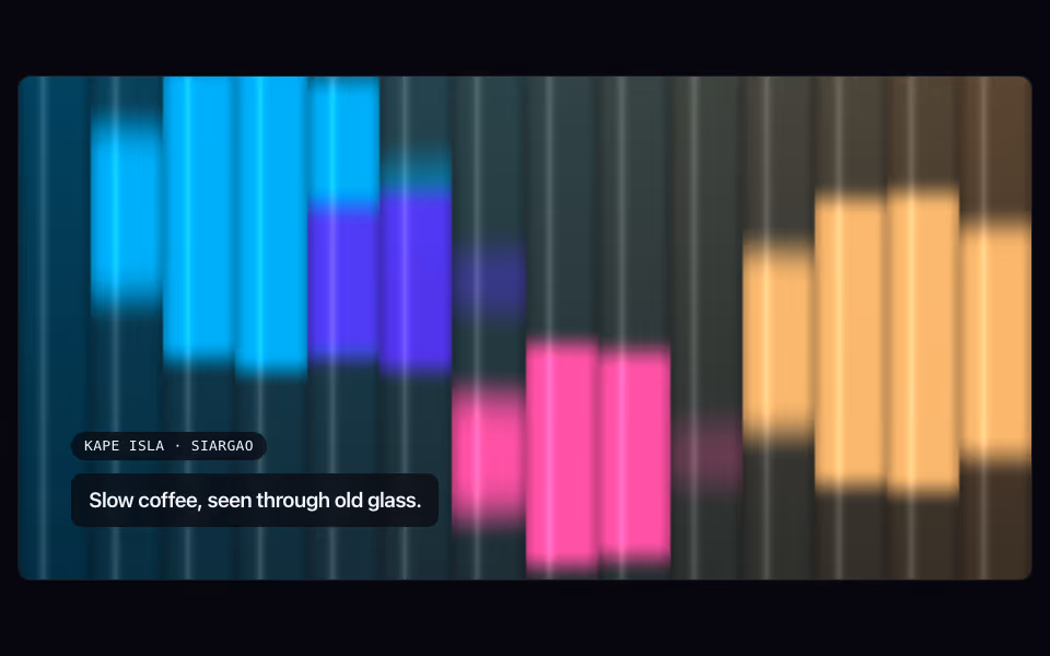 Spectrum shapes seen through vertical reeded glass